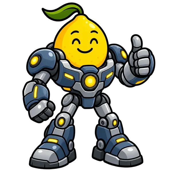 Zest lemon in its mech suit