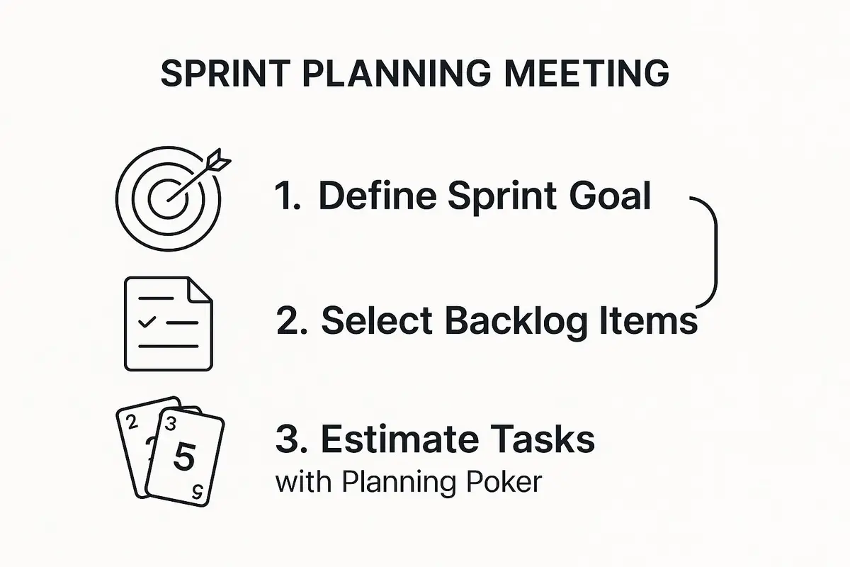 Infographic about agile development sprint planning