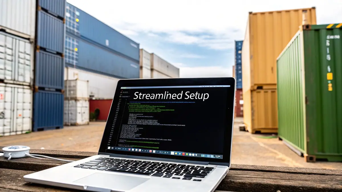 A developer's coding environment on a laptop and external monitor.
