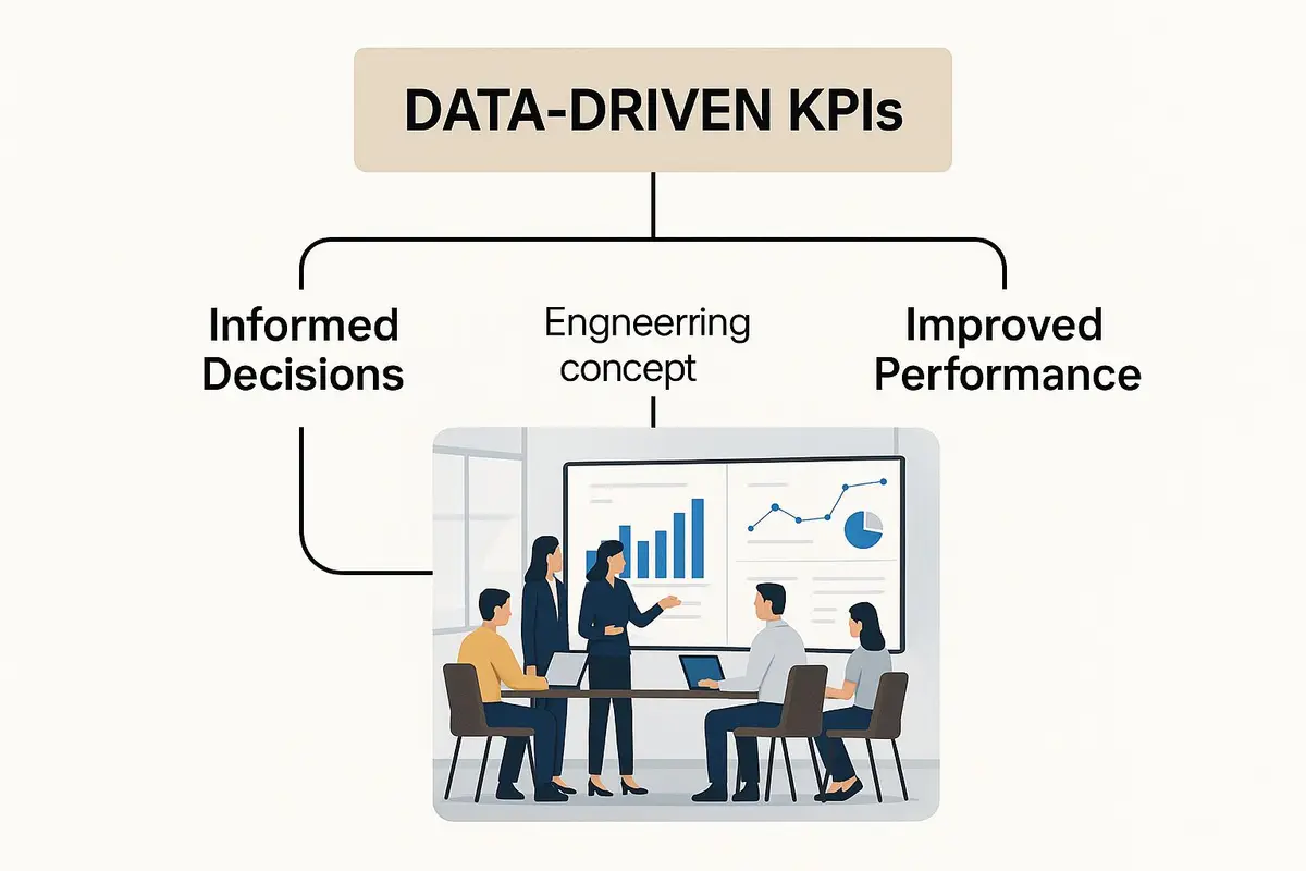 Infographic about kpi for engineering
